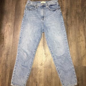 Madewell high rise mom jeans